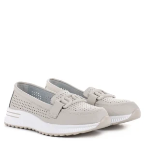 Filippo bézs bebújós női bőr cipő - Filippo DP4400/26 BE