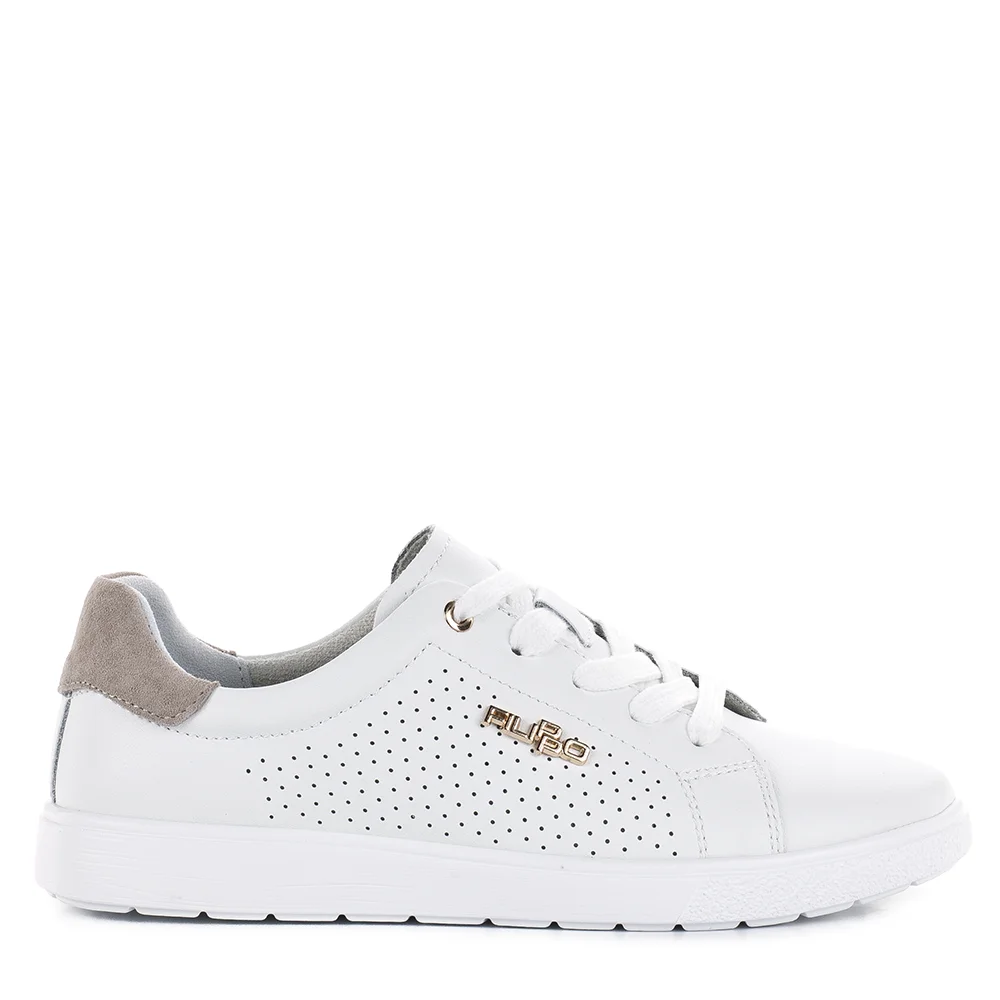 Filippo sportos fűzős lapos bőr cipő - Filippo DP6738/26 WH BE