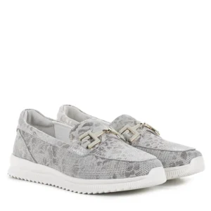 Filippo virágos bebújós női bőr cipő - Filippo DP7656/26 SI FL