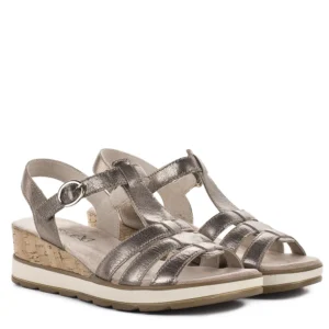 Caprice telitalpú női bőr szandál, bronzbarna - Caprice 9-28709-44 341