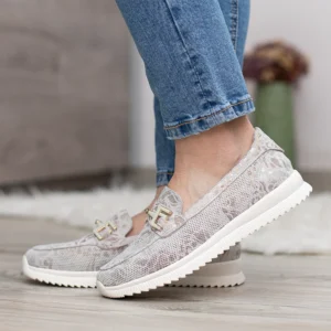 Filippo virágos bebújós női bőr cipő - Filippo DP7656/26 SI FL