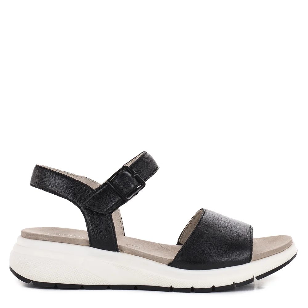 Caprice fekete női bőr szandál - Caprice 9-28708-46 022