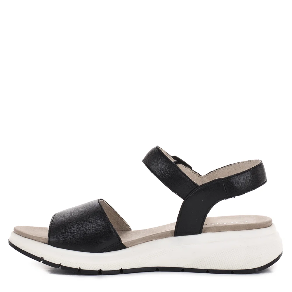 Caprice fekete női bőr szandál - Caprice 9-28708-46 022