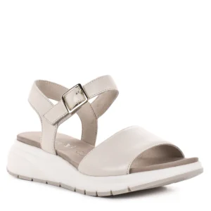 Caprice krém színű női bőr szandál - Caprice 9-28708-46 140