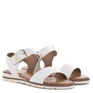 Tamaris fehér női bőr szandál - Tamaris 1-28133-44 117