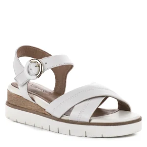 Tamaris telitalpú kis sarkú női bőr szandál - Tamaris 1-28202-42 117