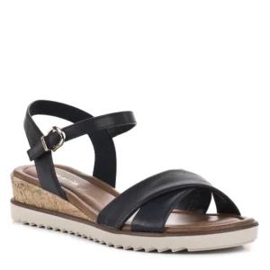 Tamaris telitalpú sötétkék női szandál - Tamaris 1-28106-42 805