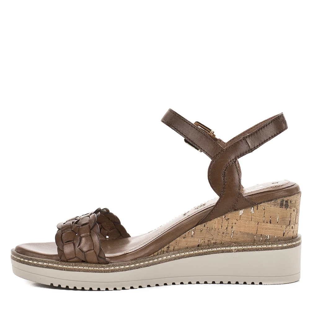 Tamaris telitalpú magas sarkú bőr szandál - Tamaris 1-28334-46 305