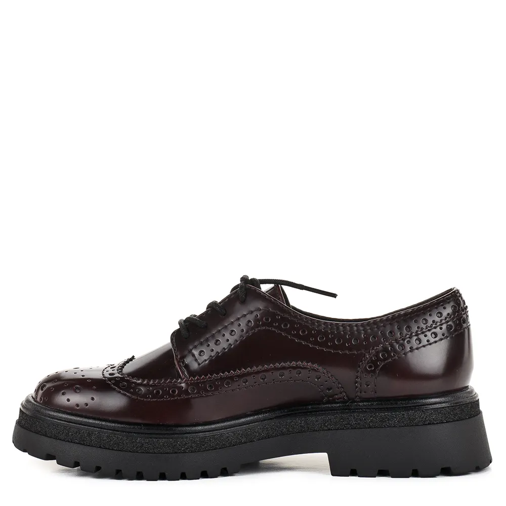 Tamaris bordó női Oxford cipő - Tamaris 1-23619-45 537