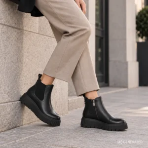 Tamaris sportos fekete bokacsizma - Tamaris 1-25420-45 020