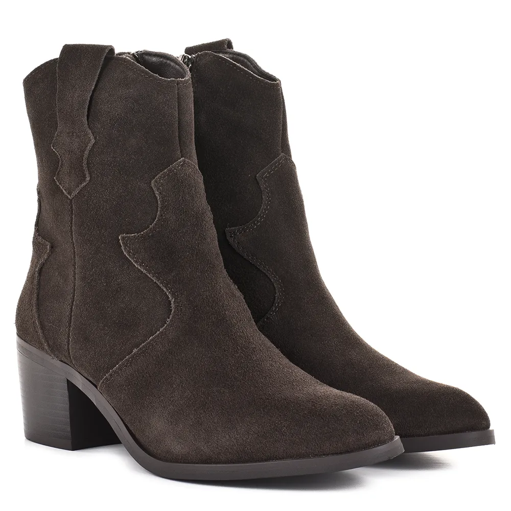 Filippo barna velúr western bokacsizma - Filippo DBT8043/26 D BR