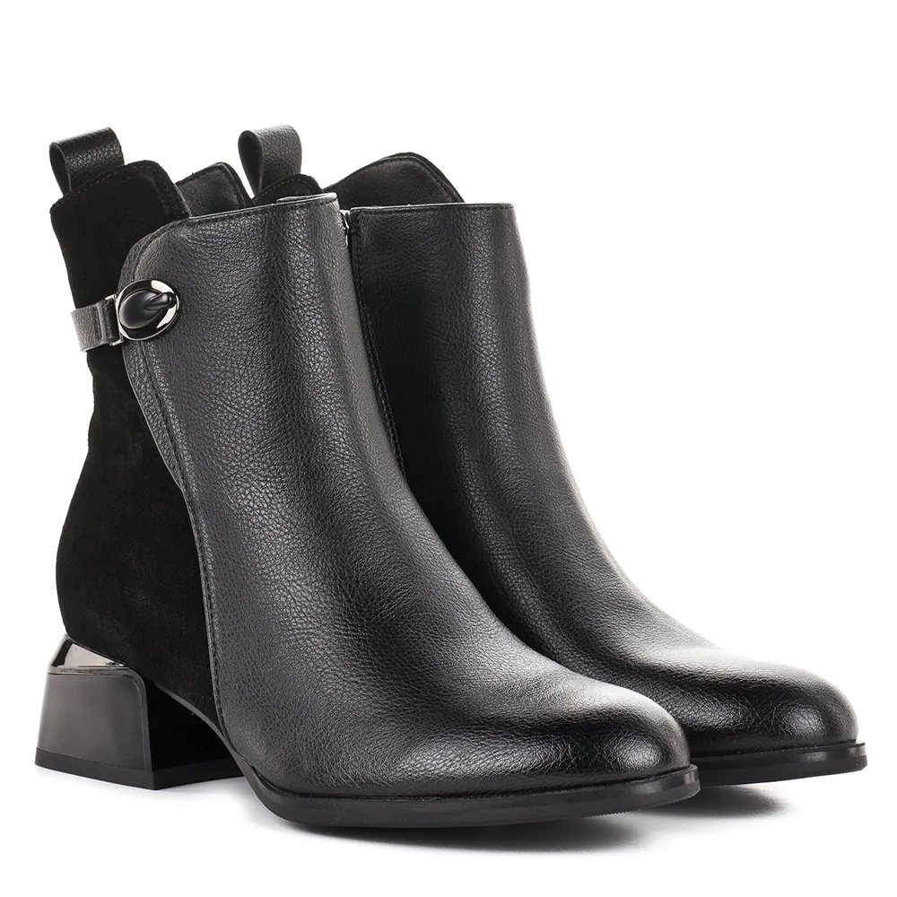 Filippo kis sarkú elegáns bőr bokacsizma - Filippo DBT8046/26 BK