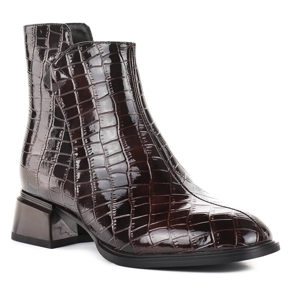 Filippo kis sarkú elegáns bőr bokacsizma barna színben - Filippo DBT8174/26 D BR