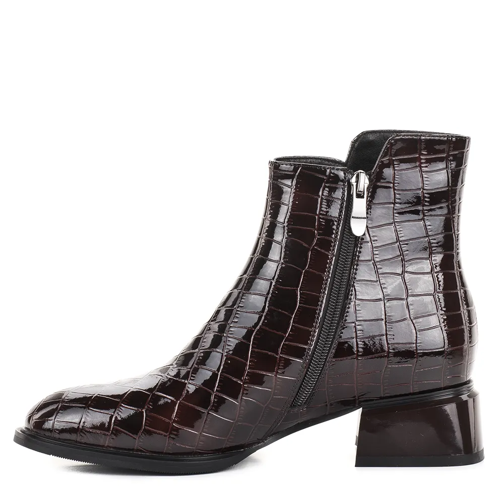 Filippo kis sarkú elegáns bőr bokacsizma barna színben - Filippo DBT8174/26 D BR