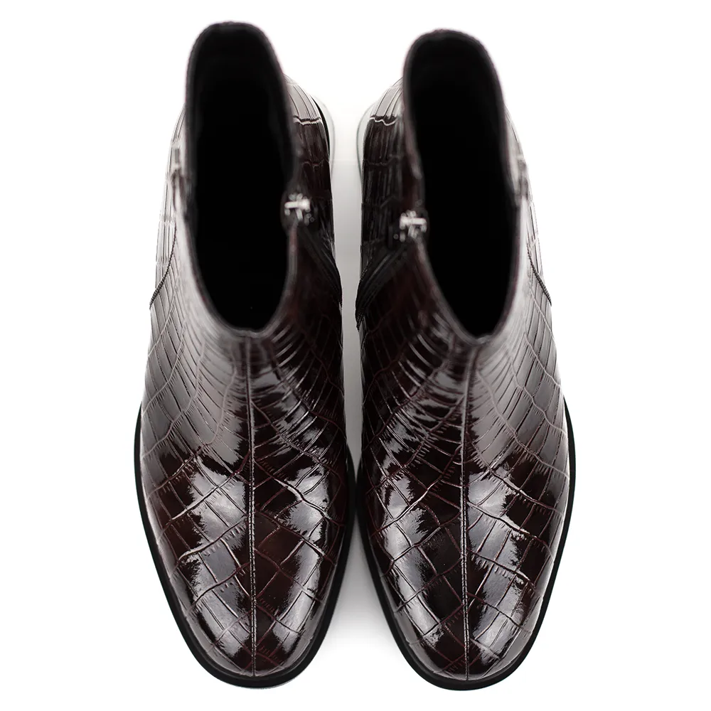 Filippo kis sarkú elegáns bőr bokacsizma barna színben - Filippo DBT8174/26 D BR
